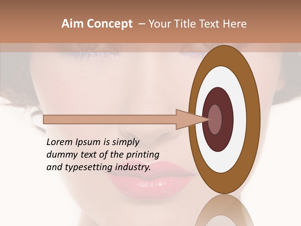 Pretty Beauty Woman PowerPoint Template