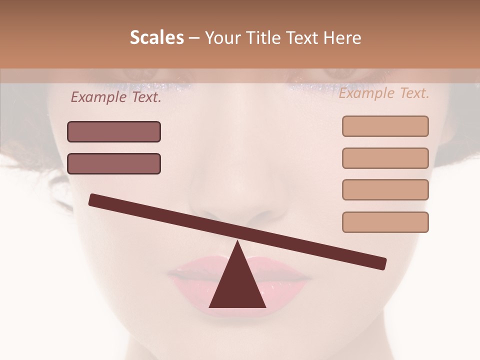 Pretty Beauty Woman PowerPoint Template