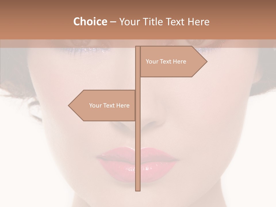 Pretty Beauty Woman PowerPoint Template