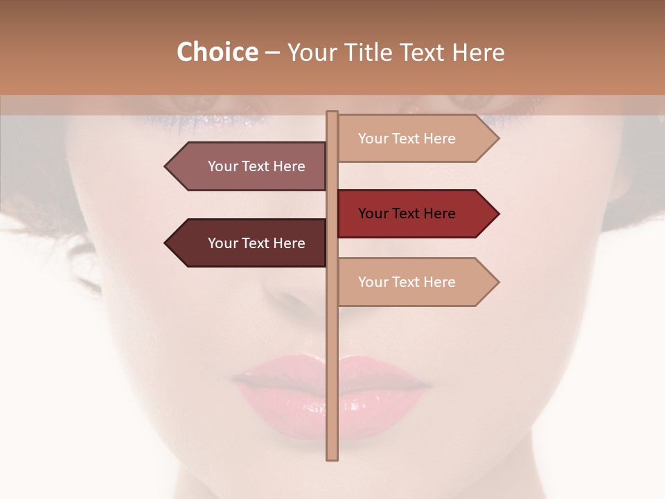 Pretty Beauty Woman PowerPoint Template