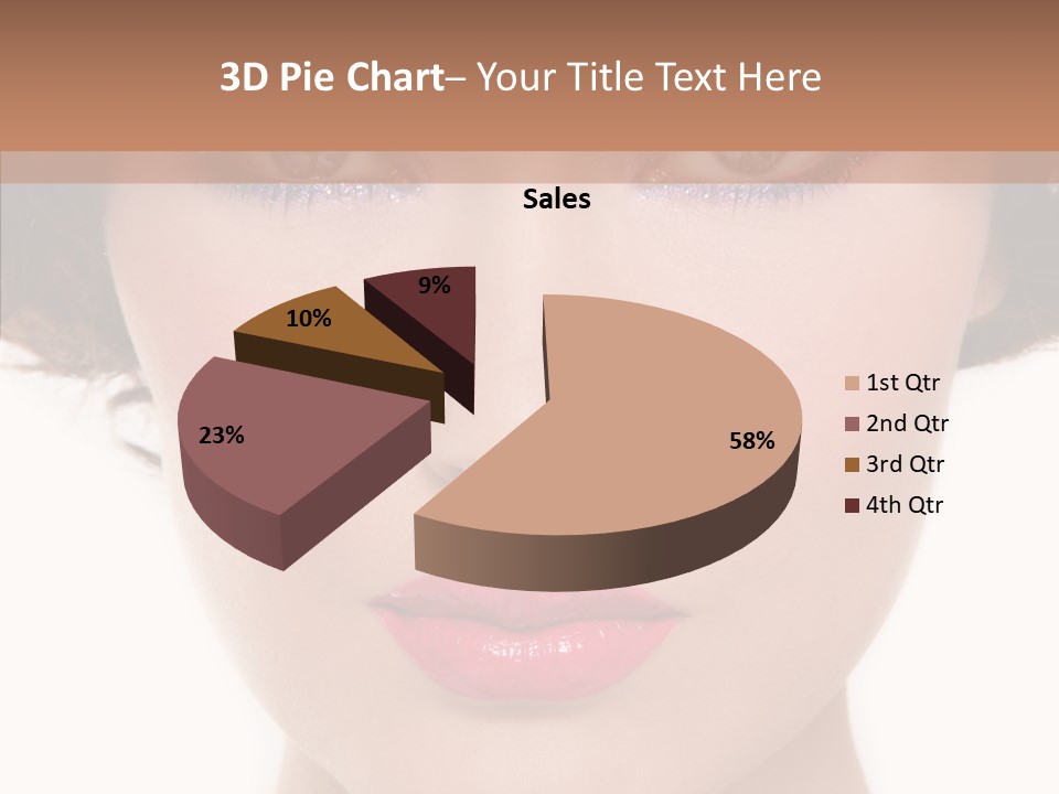 Pretty Beauty Woman PowerPoint Template