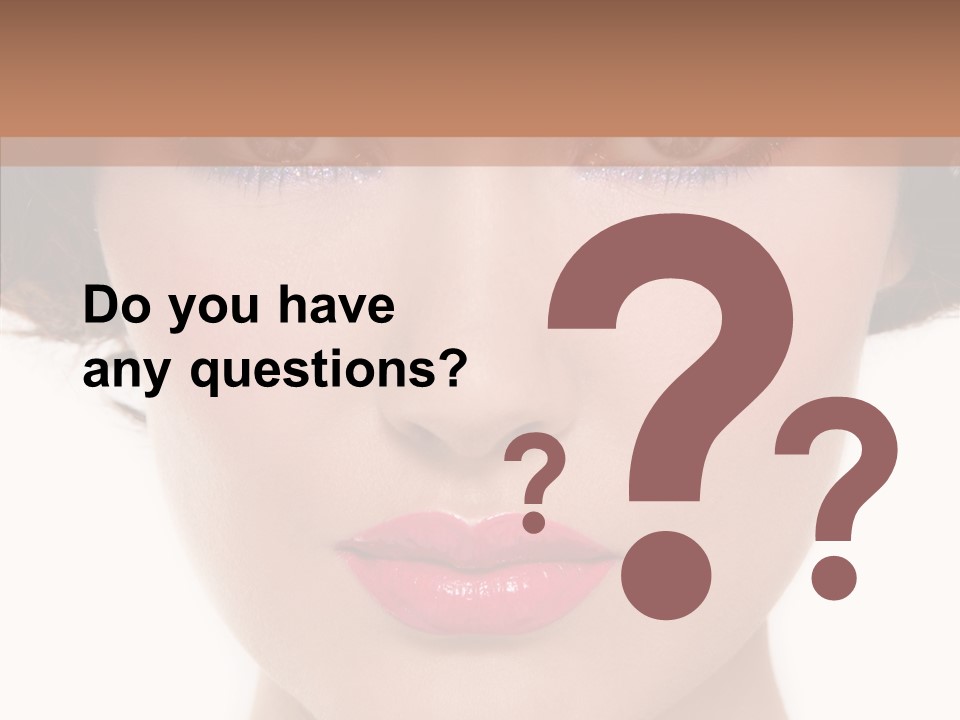 Pretty Beauty Woman PowerPoint Template