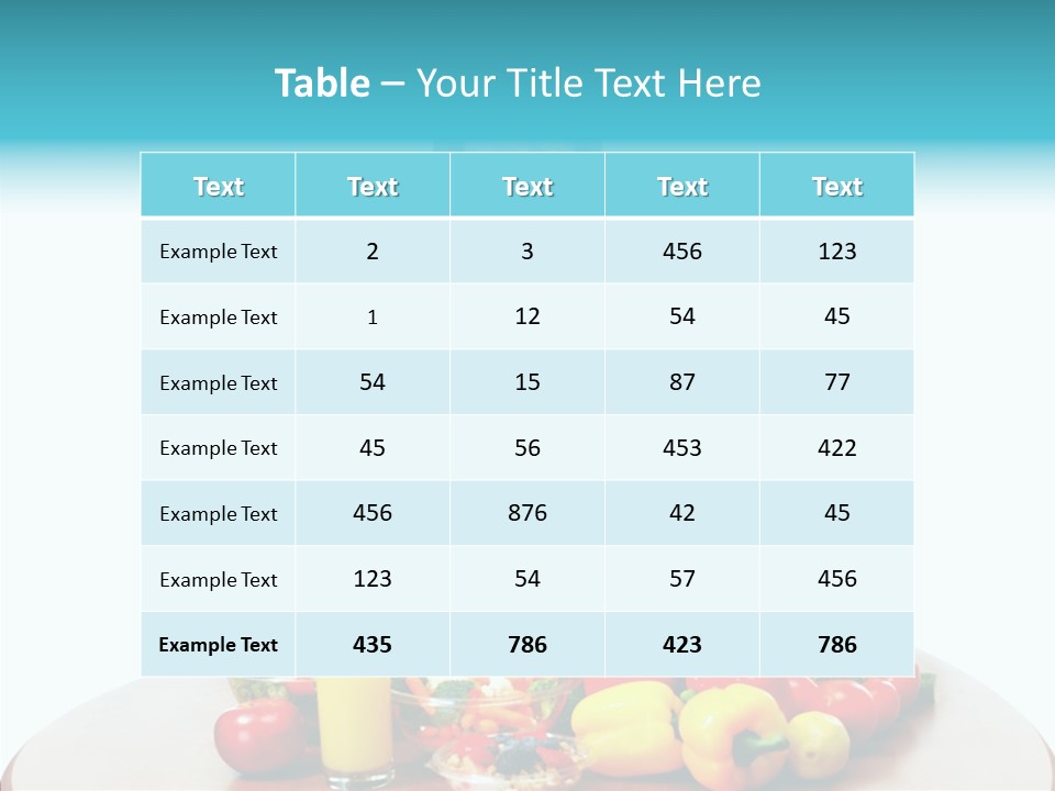 Breakfast Smile Thumbs PowerPoint Template