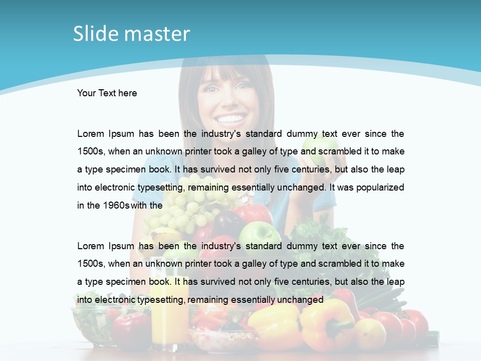 Cheerful Vegetables Cooking PowerPoint Template