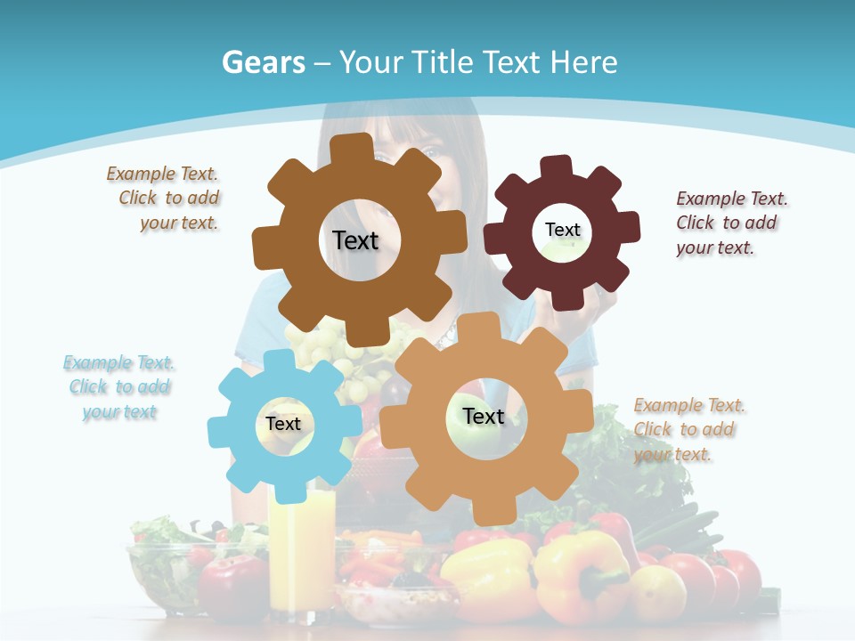 Cheerful Vegetables Cooking PowerPoint Template