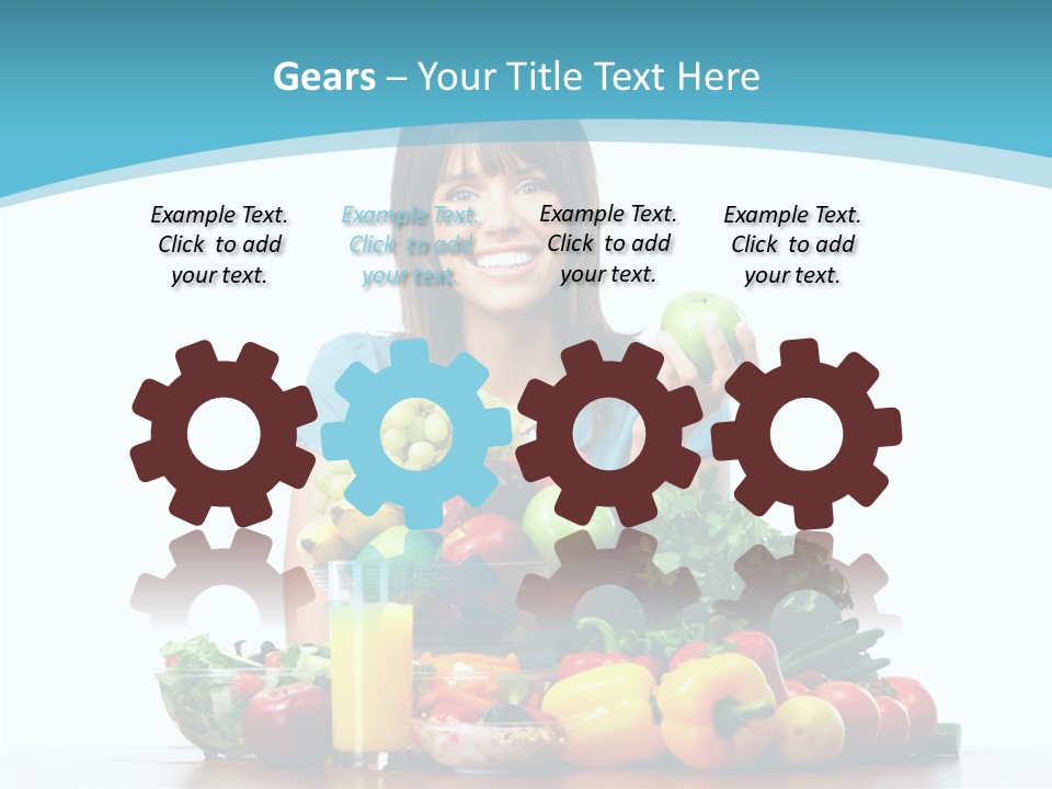 Cheerful Vegetables Cooking PowerPoint Template