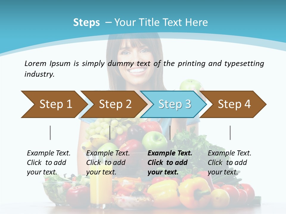 Cheerful Vegetables Cooking PowerPoint Template