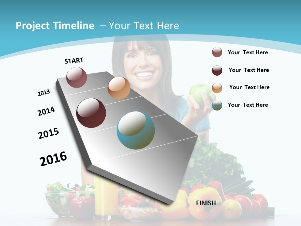 Cheerful Vegetables Cooking PowerPoint Template