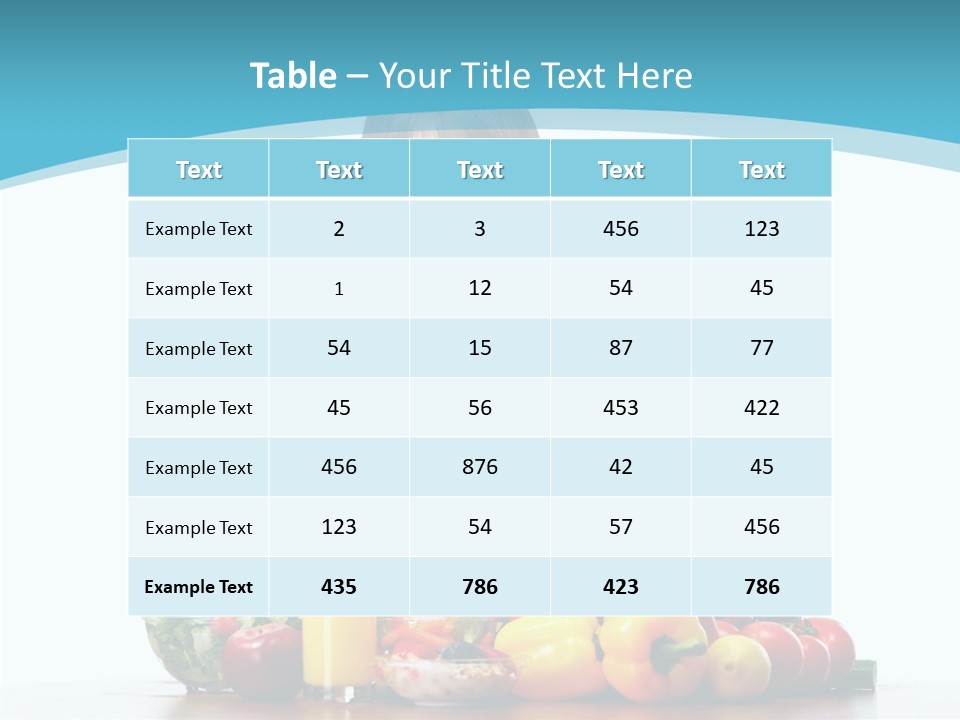 Cheerful Vegetables Cooking PowerPoint Template