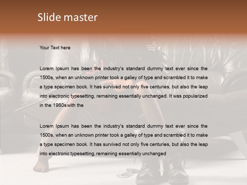 Weapon Sub Machine Weaponry PowerPoint Template