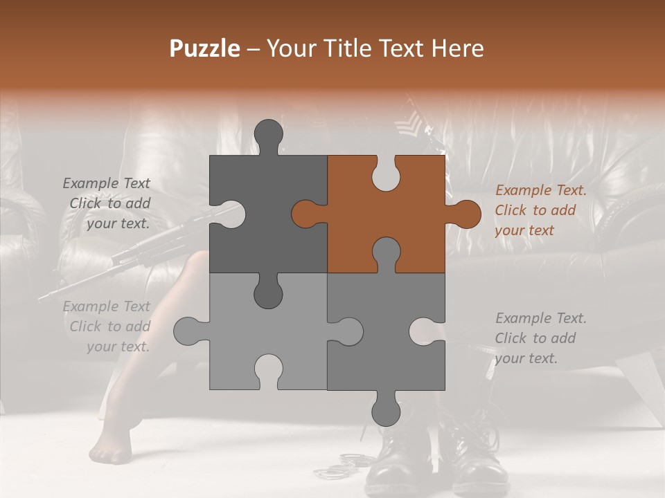 Weapon Sub Machine Weaponry PowerPoint Template