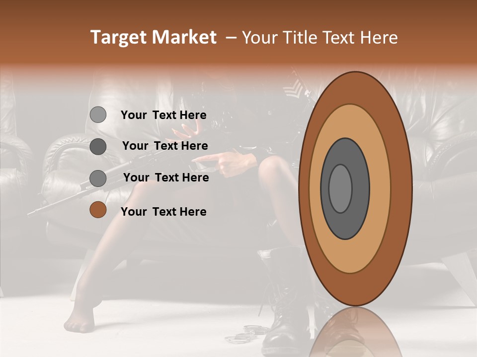 Weapon Sub Machine Weaponry PowerPoint Template