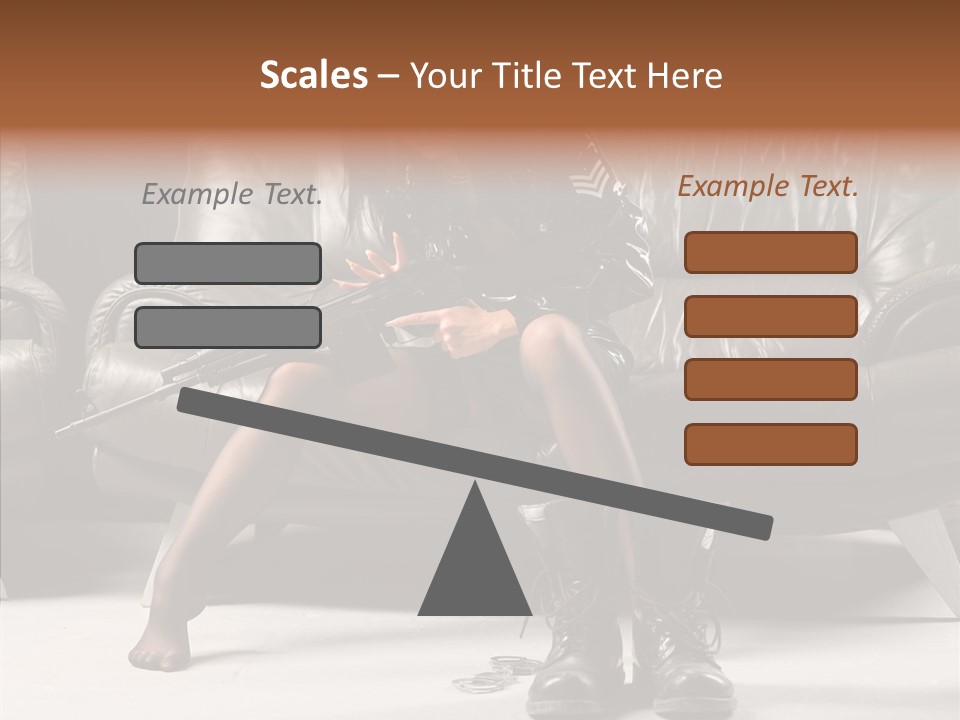 Weapon Sub Machine Weaponry PowerPoint Template