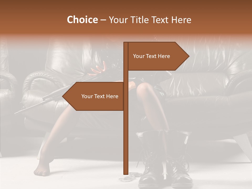 Weapon Sub Machine Weaponry PowerPoint Template