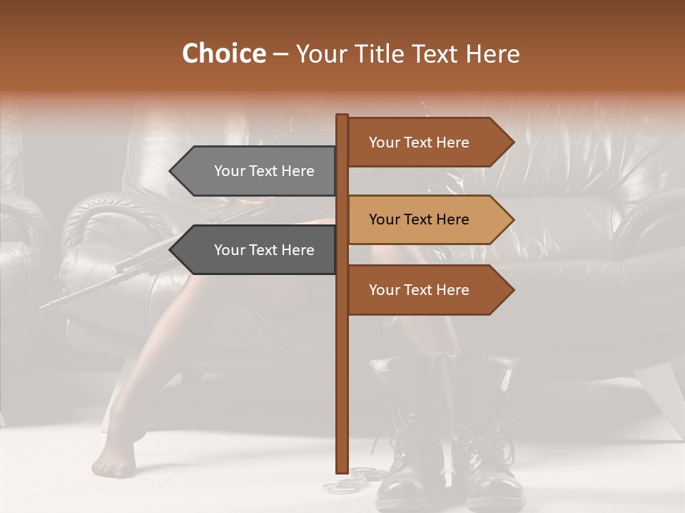 Weapon Sub Machine Weaponry PowerPoint Template