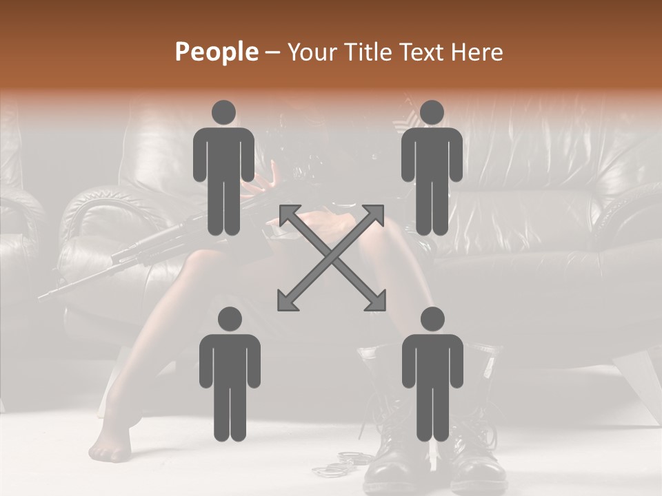 Weapon Sub Machine Weaponry PowerPoint Template