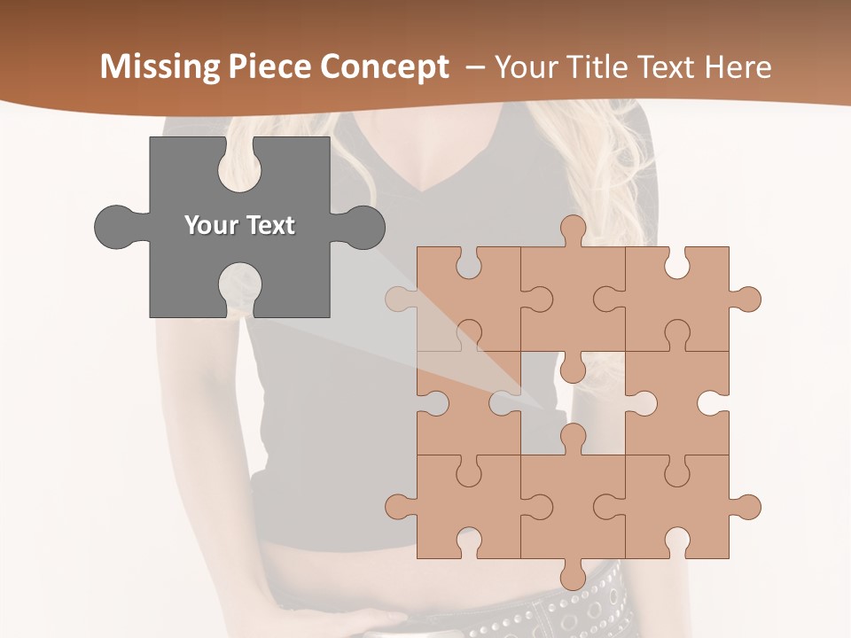 Harmless Jeans Shape PowerPoint Template