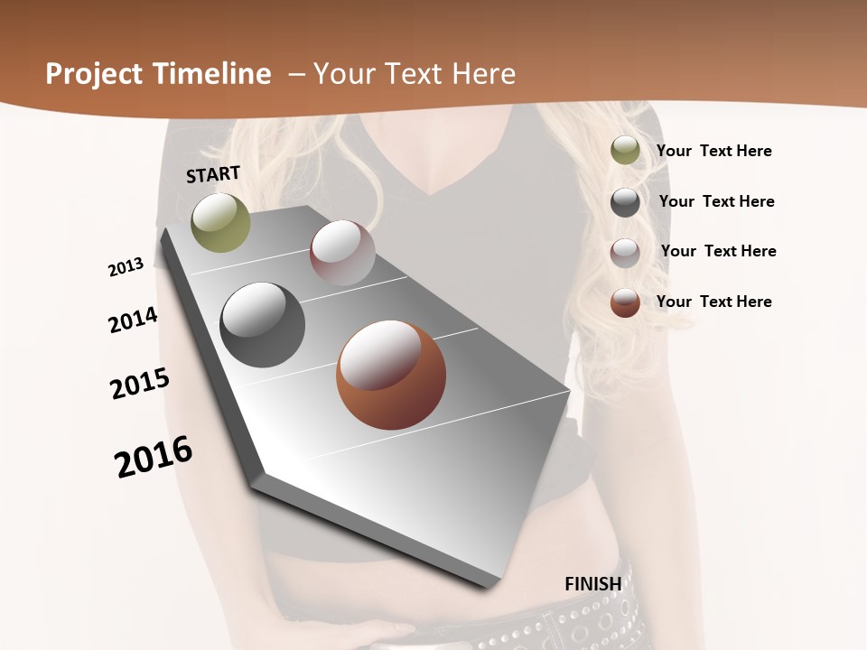 Harmless Jeans Shape PowerPoint Template