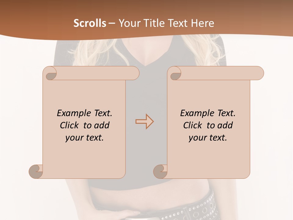 Harmless Jeans Shape PowerPoint Template