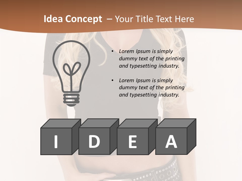 Harmless Jeans Shape PowerPoint Template