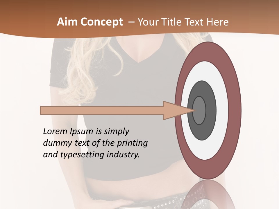 Harmless Jeans Shape PowerPoint Template