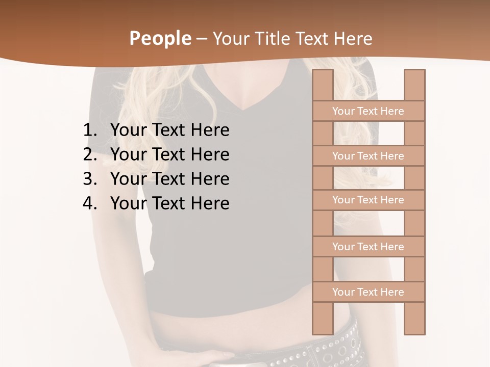 Harmless Jeans Shape PowerPoint Template