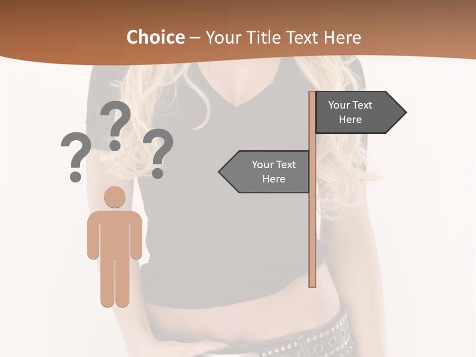 Harmless Jeans Shape PowerPoint Template