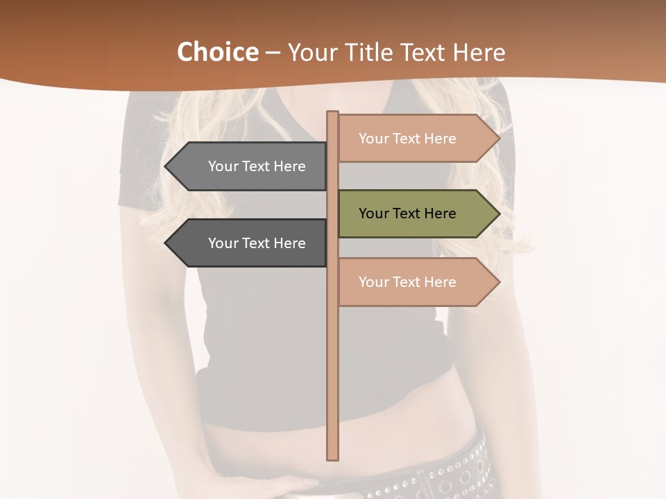 Harmless Jeans Shape PowerPoint Template