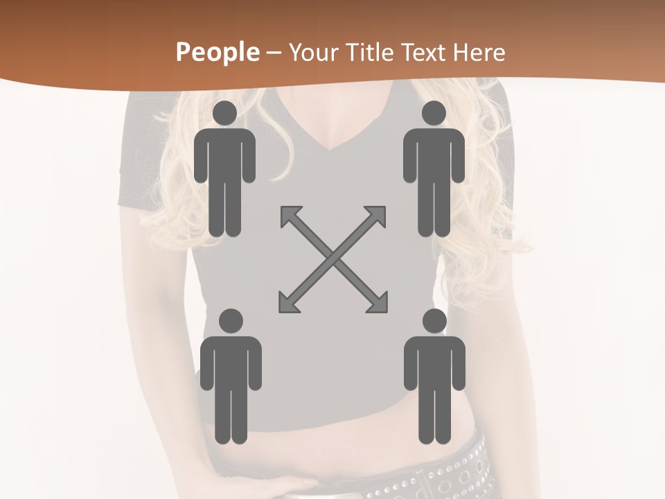 Harmless Jeans Shape PowerPoint Template