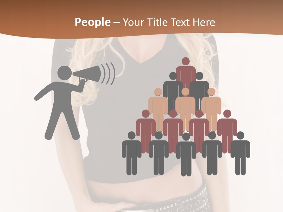 Harmless Jeans Shape PowerPoint Template