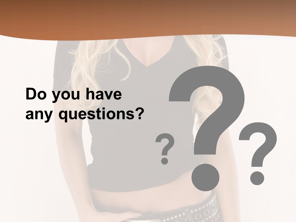 Harmless Jeans Shape PowerPoint Template