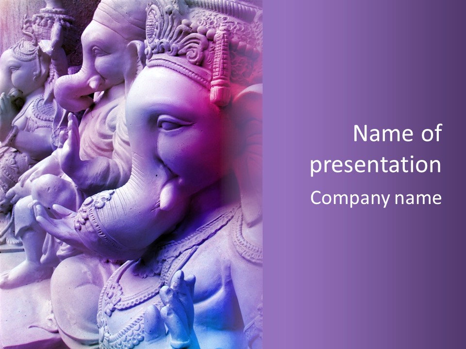 Deity Sculpture Religious PowerPoint Template