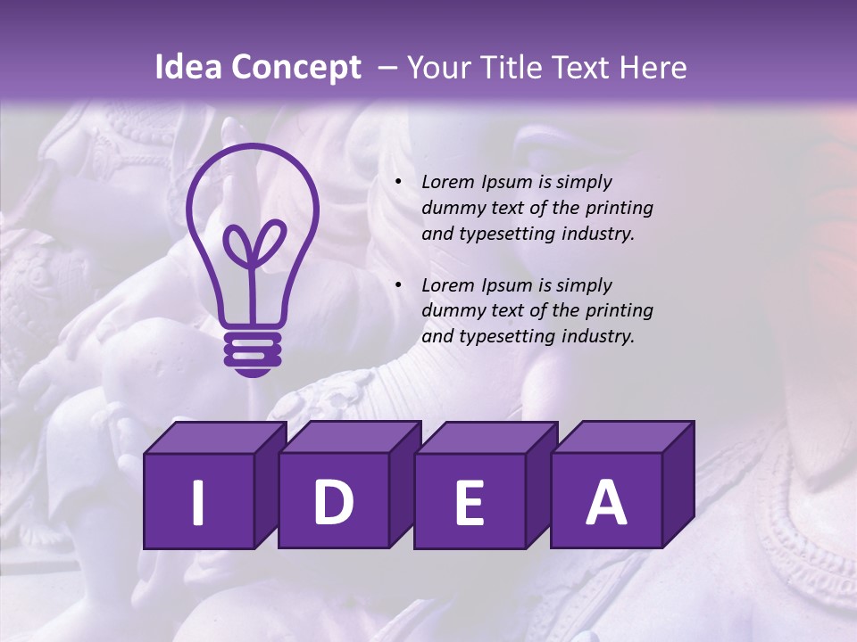Deity Sculpture Religious PowerPoint Template