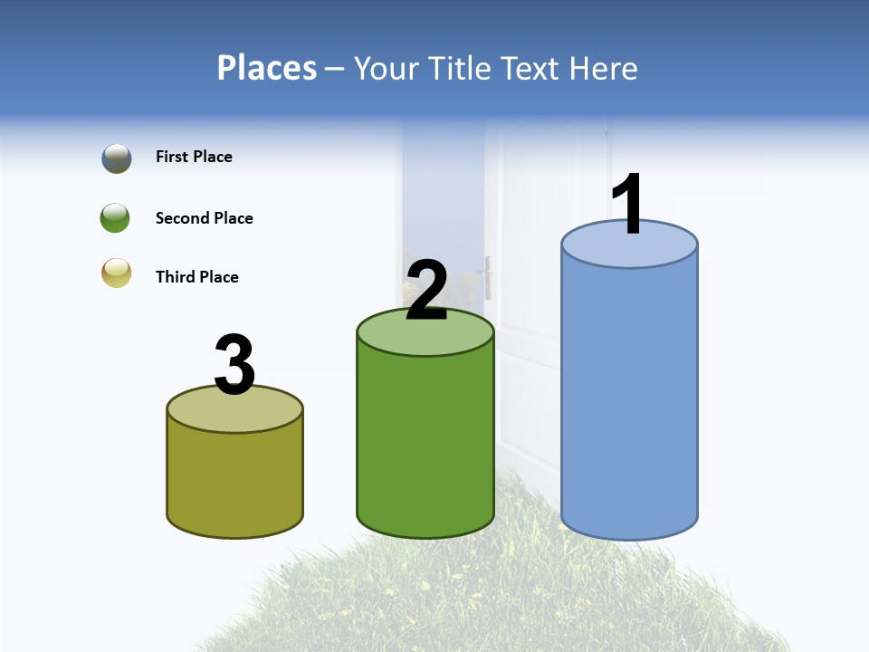 Isolated Exit Imagination PowerPoint Template