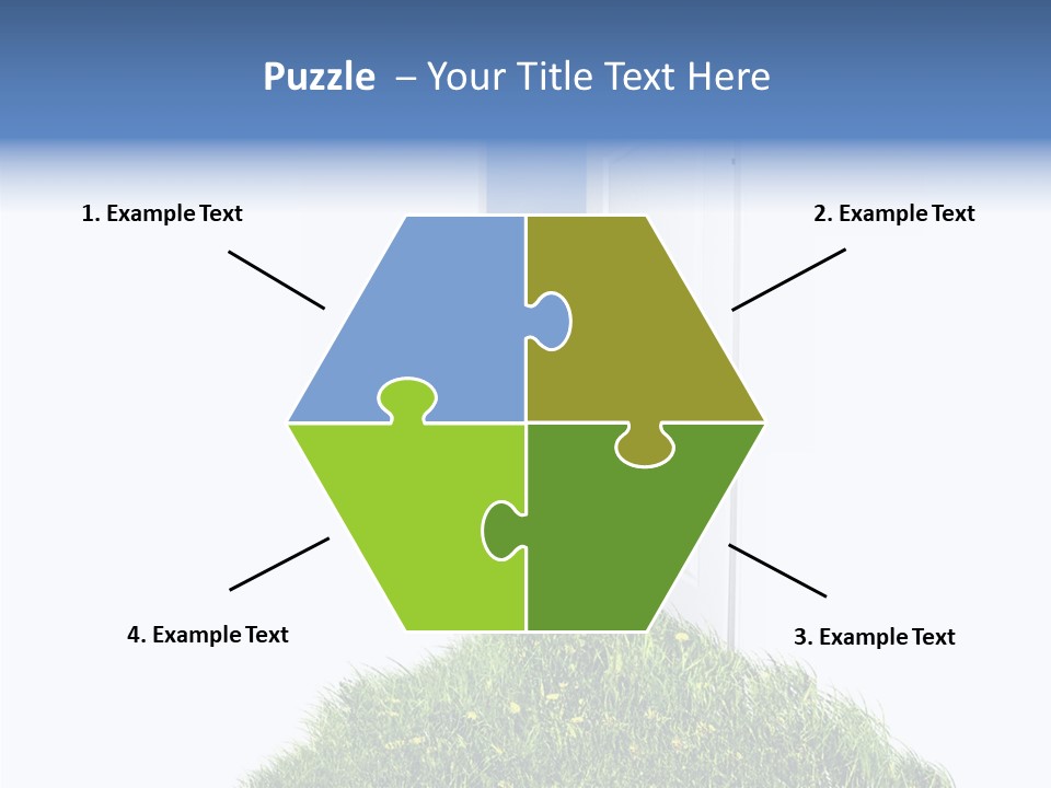 Isolated Exit Imagination PowerPoint Template