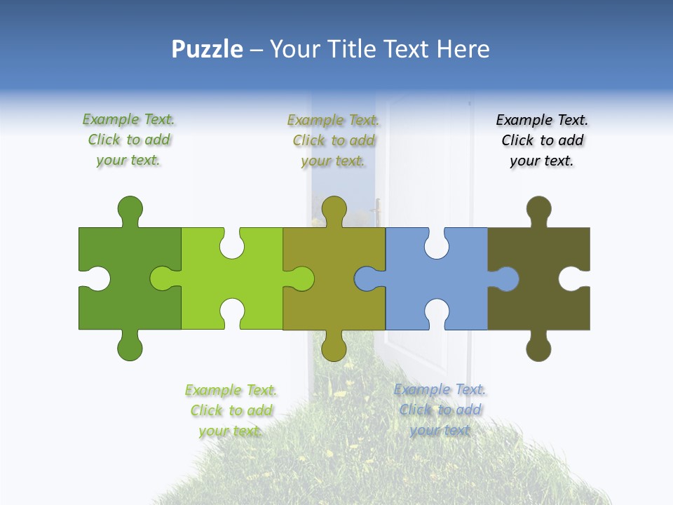 Isolated Exit Imagination PowerPoint Template