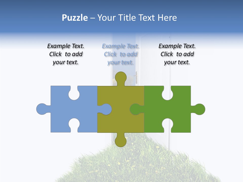 Isolated Exit Imagination PowerPoint Template