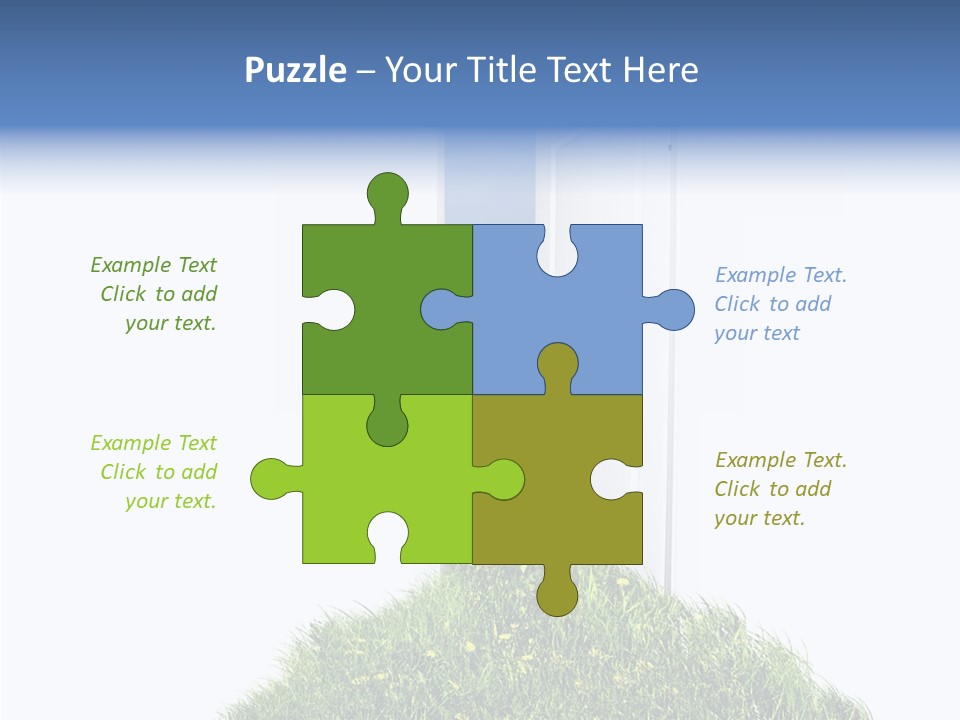 Isolated Exit Imagination PowerPoint Template