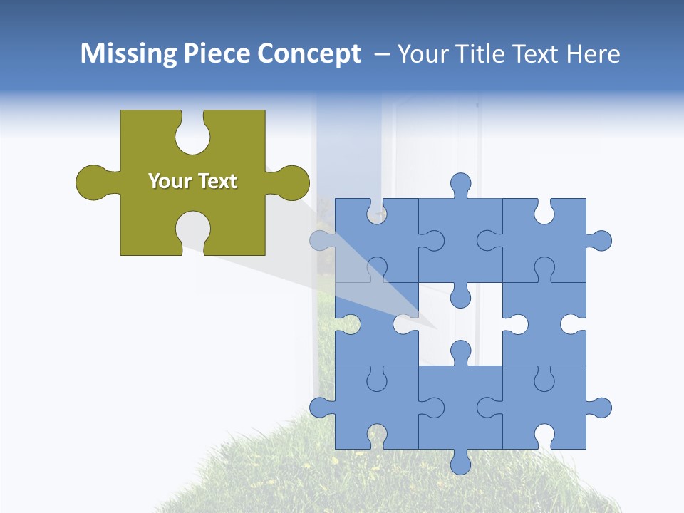 Isolated Exit Imagination PowerPoint Template