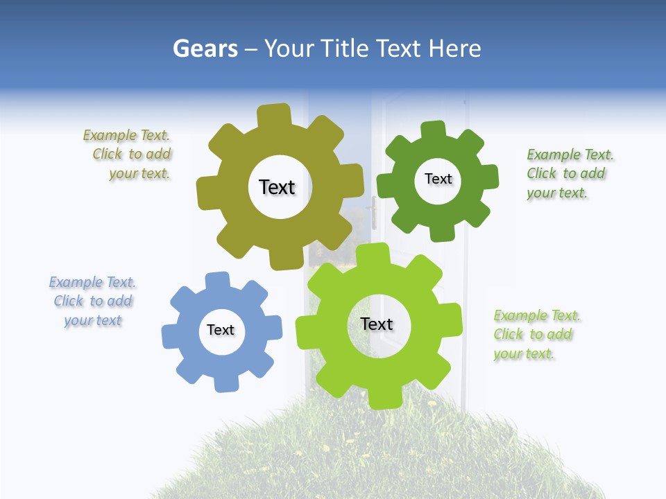 Isolated Exit Imagination PowerPoint Template
