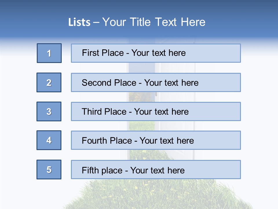 Isolated Exit Imagination PowerPoint Template