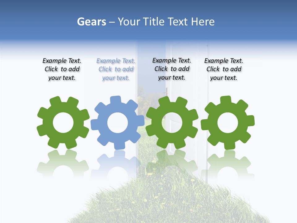 Isolated Exit Imagination PowerPoint Template