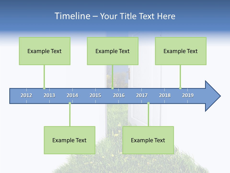 Isolated Exit Imagination PowerPoint Template