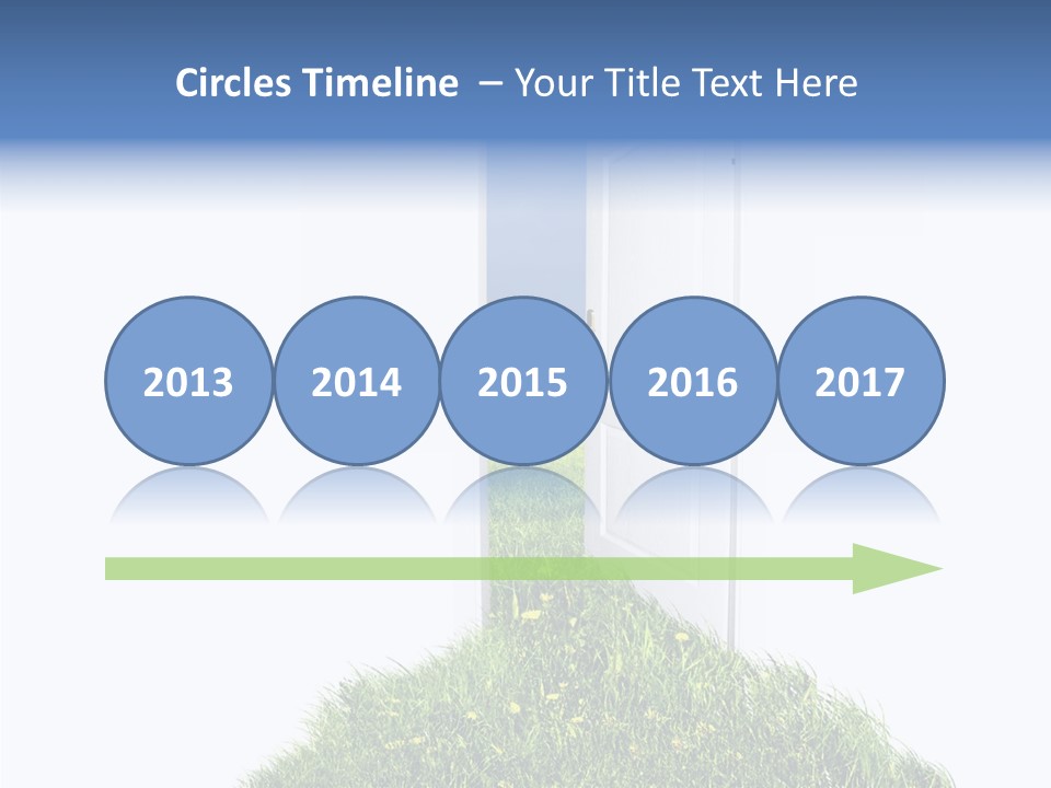Isolated Exit Imagination PowerPoint Template