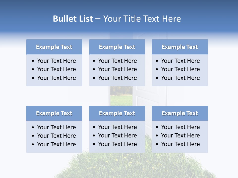 Isolated Exit Imagination PowerPoint Template