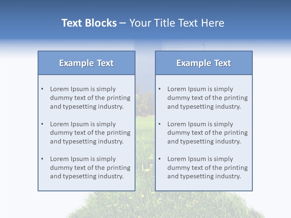 Isolated Exit Imagination PowerPoint Template
