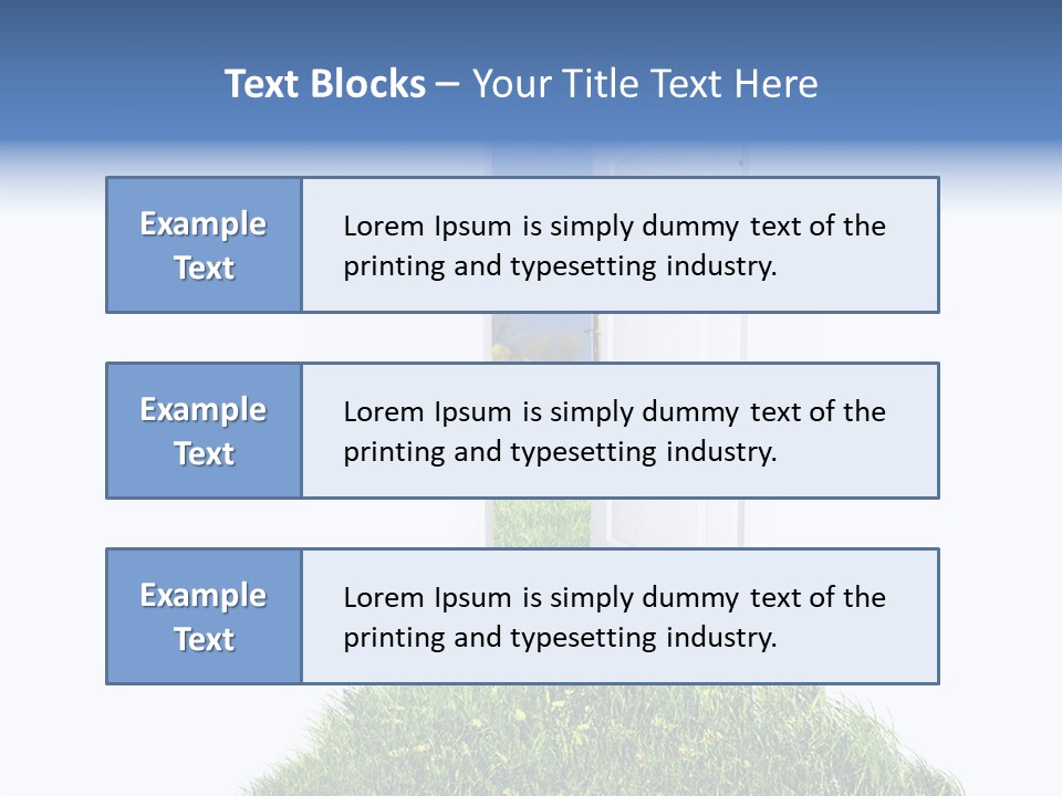 Isolated Exit Imagination PowerPoint Template
