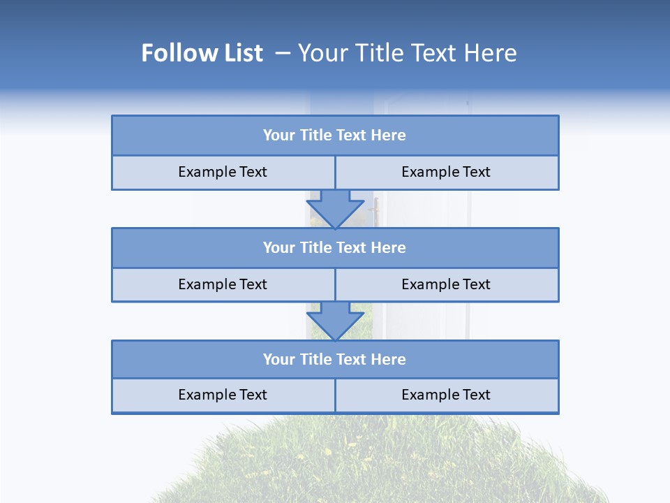 Isolated Exit Imagination PowerPoint Template