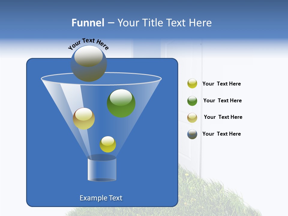 Isolated Exit Imagination PowerPoint Template