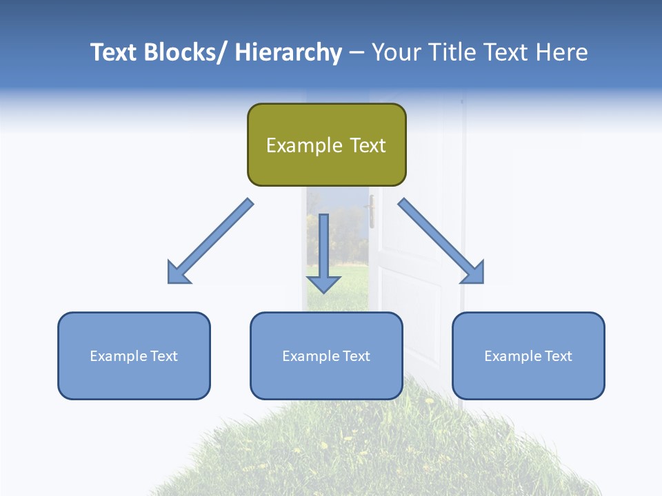 Isolated Exit Imagination PowerPoint Template